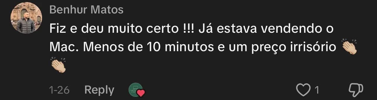 Depoimento cliente
