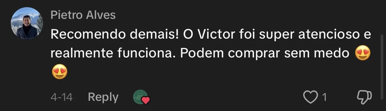 Depoimento cliente