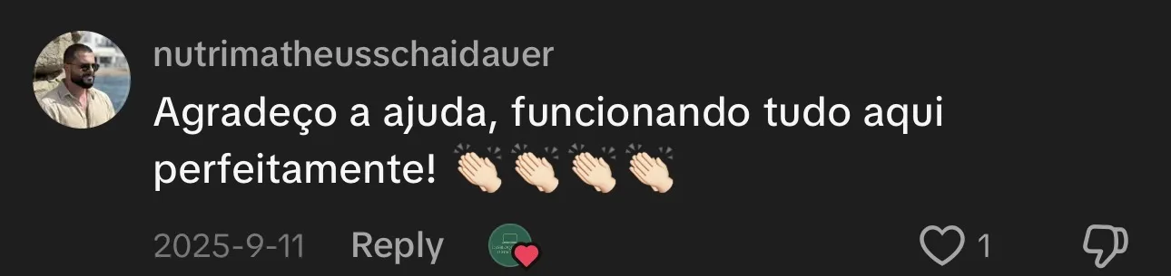 Depoimento cliente