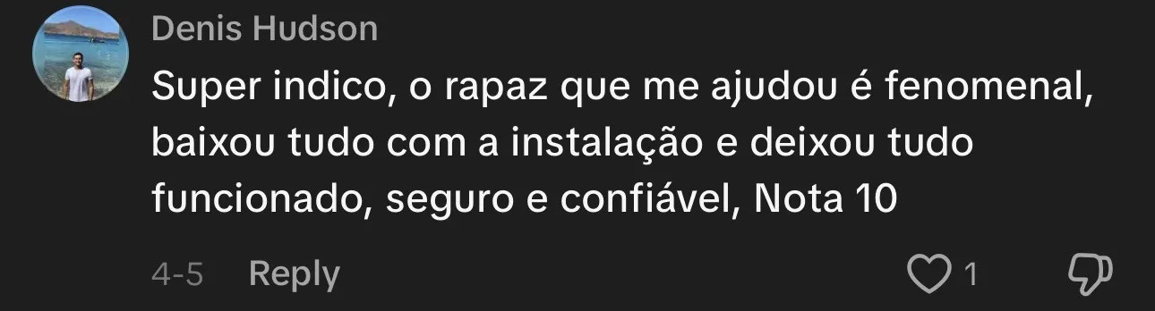 Depoimento cliente