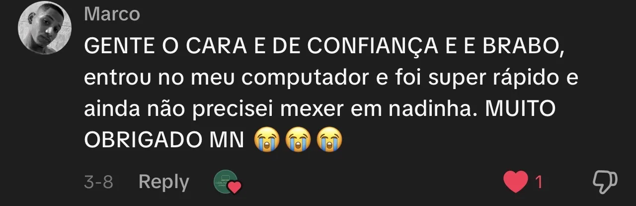 Depoimento cliente