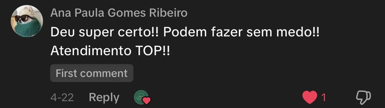 Depoimento cliente