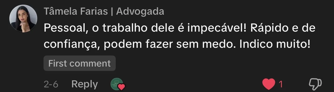 Depoimento cliente
